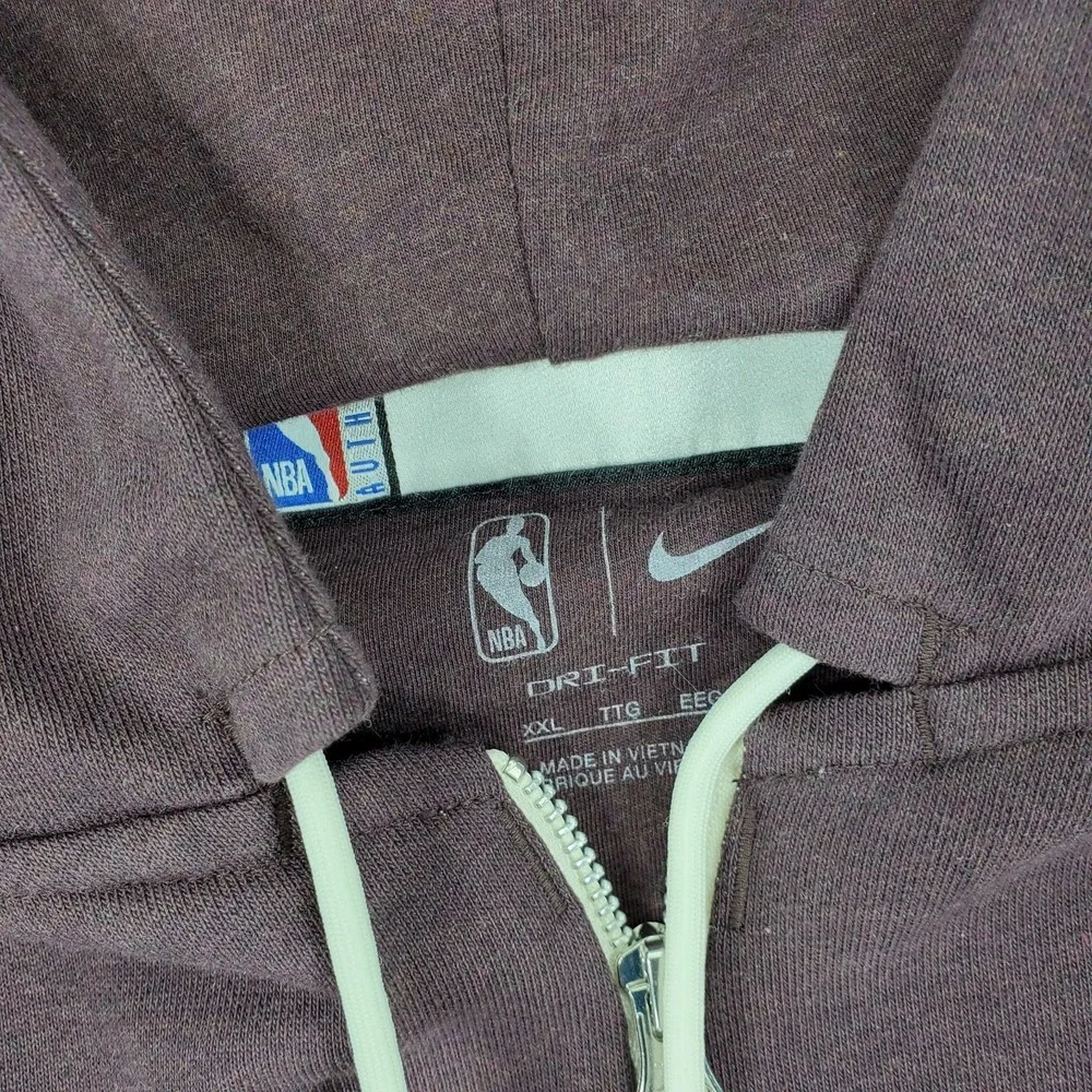 Nike Toronto Raptors Full Zip Hoodie Mens XXL Standard‎ Issue DN7718 203 Dri Fit